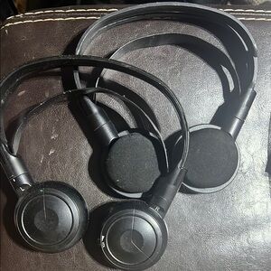 Dual Black Over-Ear Headphones